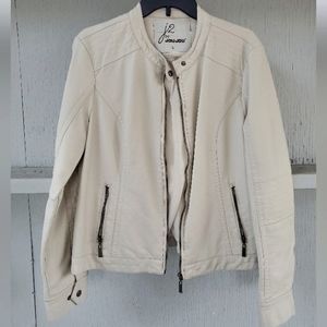 J-2 by Jou Jou Mockneck Faux-Leather Jacket